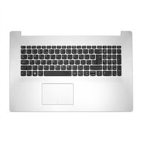 Original Tastatur inkl. Topcase für LENOVO - 5CB0R20191 - grau/silber DE (deutsch)
