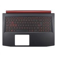 Original Tastatur inkl. Topcase für ACER - 6B.Q3MN2.012 - schwarz/rot mit Backlight DE (deutsch)