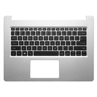Original Tastatur inkl. Topcase für ACER - 6B.HUPN8.020 - schwarz/silber mit Backlight DE (deutsch)