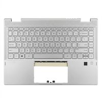 Tastatur inkl. Topcase DE (deutsch) silber/silber mit Backlight Fingerprint / Hintergrundbeleuchtung