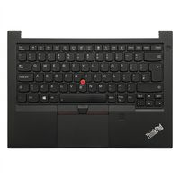 Original Tastatur inkl. Topcase für LENOVO - 5M10Z27370 - schwarz/schwarz mit Backlight und Mouse-Stick DE (deutsch) 