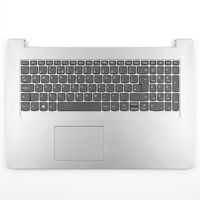 Original Tastatur inkl. Topcase für LENOVO - 5CB0X56848 - grau/silber DE (deutsch)