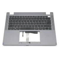 Original Tastatur inkl. Topcase für ACER - 6B.VW8N7.011 - schwarz/silber mit Backlight DE (deutsch)