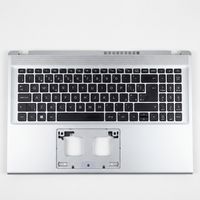 Original Tastatur inkl. Topcase für ACER - 6B.KSJN2.014 - schwarz/silber DE (deutsch)