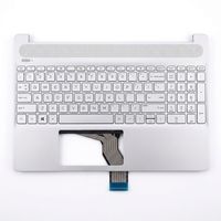 Original Tastatur inkl. Topcase für HP - M17184-041 - silber/silber DE (deutsch)