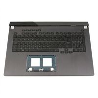 Original Tastatur inkl. Topcase für ASUS - 90NR0C34-R32GE2 - schwarz/grau mit Backlight DE (deutsch)