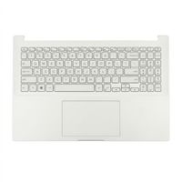Original Tastatur inkl. Topcase für ASUS - 90NB0UT1-R30GE0 - silber/silber mit Backlight DE (deutsch)
