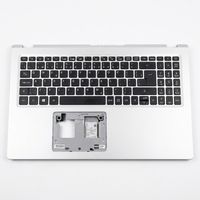 Original Tastatur inkl. Topcase für ACER - 6B.A6MN2.019 - schwarz/silber FR (französisch)