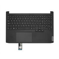 Original Tastatur inkl. Topcase für LENOVO - 5CB1D66724 - schwarz mit Backlight DE (deutsch)