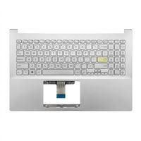 Original Tastatur inkl. Topcase für ASUS - 90NB0LX1-R31GE0 - silber/silber mit Backlight DE (deutsch)