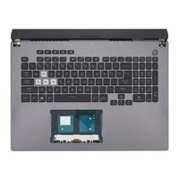 Original Tastatur inkl. Topcase für ASUS - 90NR05C2-R32GE0 - schwarz/weiß/schwarz mit Backlight DE (deutsch) 