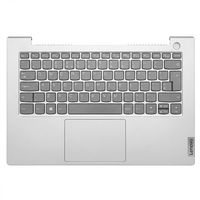 Original Tastatur inkl. Topcase für LENOVO - 5CB1C89916 - dunkelgrau/grau mit Backlight DE (deutsch)