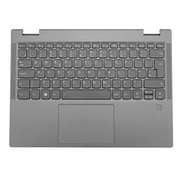 Original tastatur inkl. Topcase für LENOVO - 5CB0S15937 - grau mit Backlight DE (deutsch) 