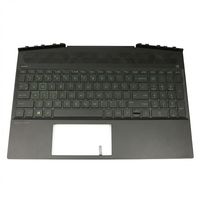 Original Tastatur inkl. Topcase für HP - L57593-041 - schwarz/schwarz mit Backlight DE (deutsch)