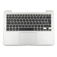 Original Tastatur inkl. Topcase für ASUS - 90NL00C2-R30110 - schwarz/silber DE (deutsch)