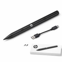 Original Eingabestift für HP - 3J122AA#ABB - Tilt Pen MPP 2.0 schwarz KIT inkl. Kabel, Ersatzspitzen