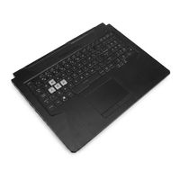 Original Tastatur inkl. Topcase für ASUS - 90NR03P1-R31GE0 - DE (deutsch) schwarz/transparent/schwarz mit Backlight