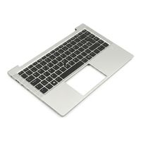 Tastatur inkl. Topcase DE (deutsch) schwarz/silber mit Backlight