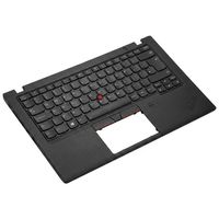 Original Tastatur inkl. Topcase für LENOVO - 5M10Z27455 - FR (französisch) schwarz/schwarz mit Backlight und Mouse-Stick