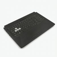 Original Tastatur inkl. Topcase für ASUS - 90NR0743-R30GE1 - DE (deutsch) schwarz/transparent/schwarz mit Backlight