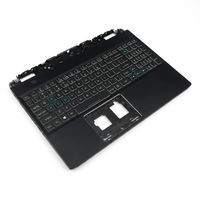 Original Tastatur inkl. Topcase für ACER - 6B.QGPN2.001 - US (englisch) schwarz/weiß/schwarz mit Backlight