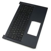 Original Tastatur inkl. Topcase für ASUS - 90NB10F2-R32GE0 - DE (deutsch) schwarz/schwarz mit Backlight