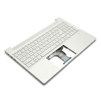 Original Tastatur inkl. Topcase für HP - N02261-041 - DE (deutsch) silber/silber mit Backlight