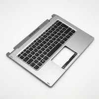 Original Tastatur inkl. Topcase für ACER - 6B.HKKN7.007 - DE (deutsch) schwarz/silber mit Backlight