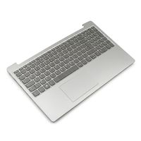 Original Topcase inkl. Tastatur für LENOVO - 5CB0R07359 - grau/silber mit Backlight (Platinum Grey) DE (deutsch) 
