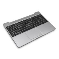 Original Medion Akoya Tastatur inkl. Topcase - 40083050 - DE (Deutsch) QWERTZ mit Backlight (Schwarz/Grau)