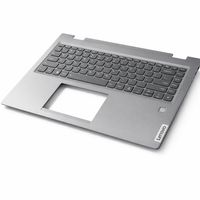 Original Lenovo Tastatur inkl. Topcase - 5CB1N95076 - DE (Deutsch) mit Backlight und Nummernblock (Schwarz/Grau)