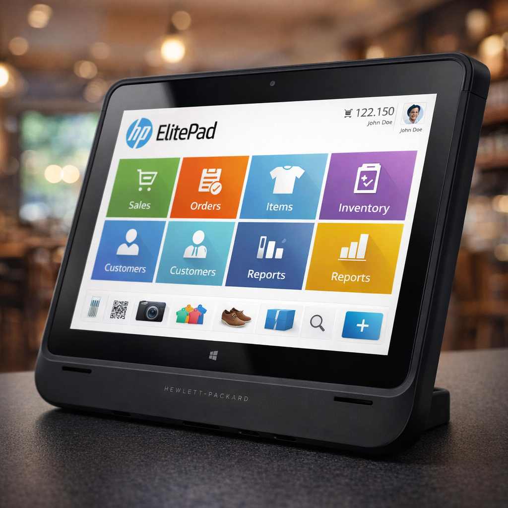 HP - Tablet - ElitePad Mobile POS G2 Solution