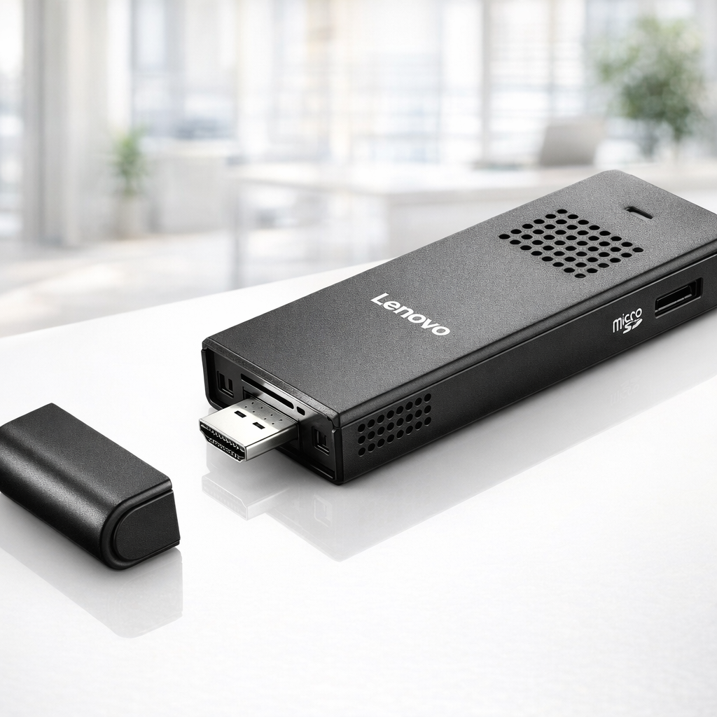 Lenovo - Desktop - IdeaCentre Stick 300-01IBY (90ER)